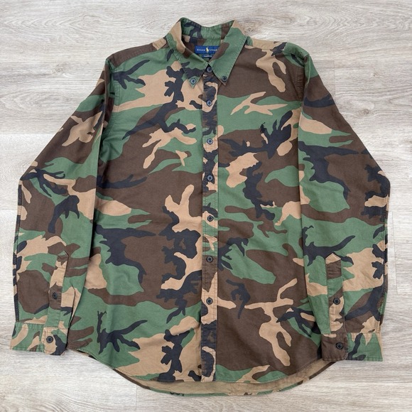 Polo Ralph Lauren Other - Polo Ralph Lauren Long Sleeve Classic Fit Oxford Button Down Shirt Camouflage XL